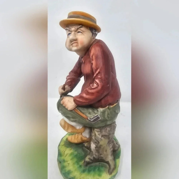 Royal Crown Arnart vintage ceramic golfer figurine breaking his club 2598 - Picture 4 of 10